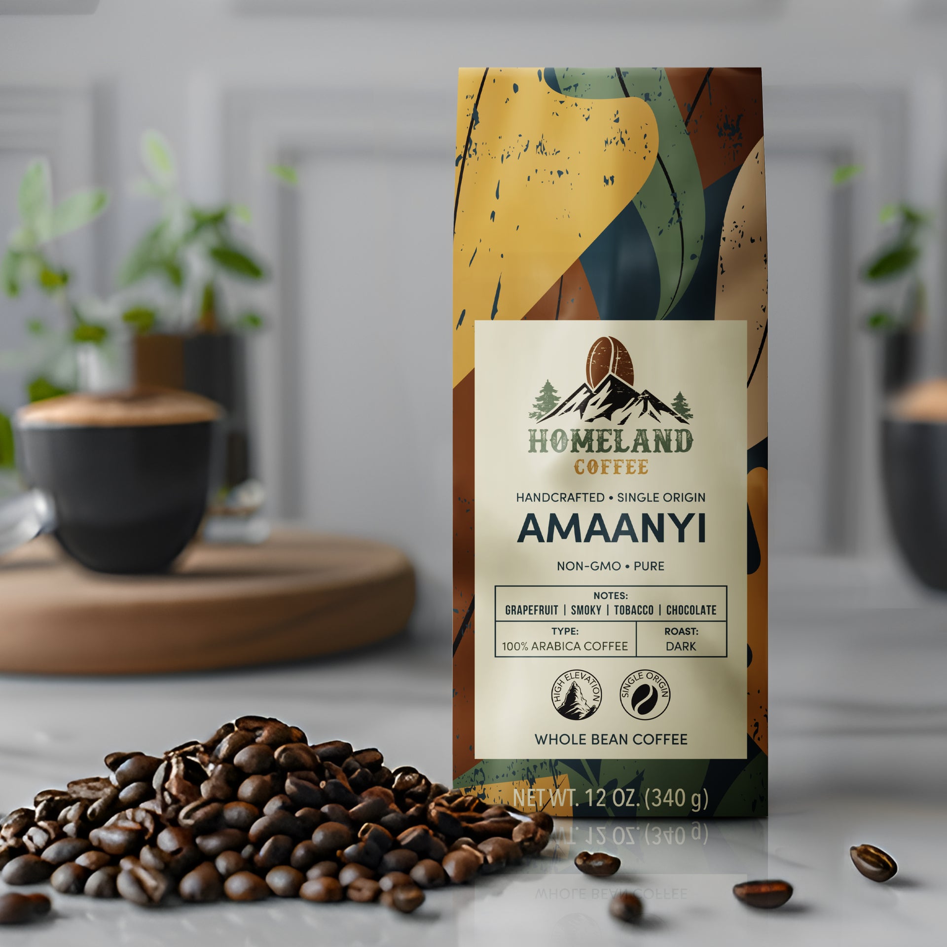 AMAANYI Dark Roast Whole Bean Coffee