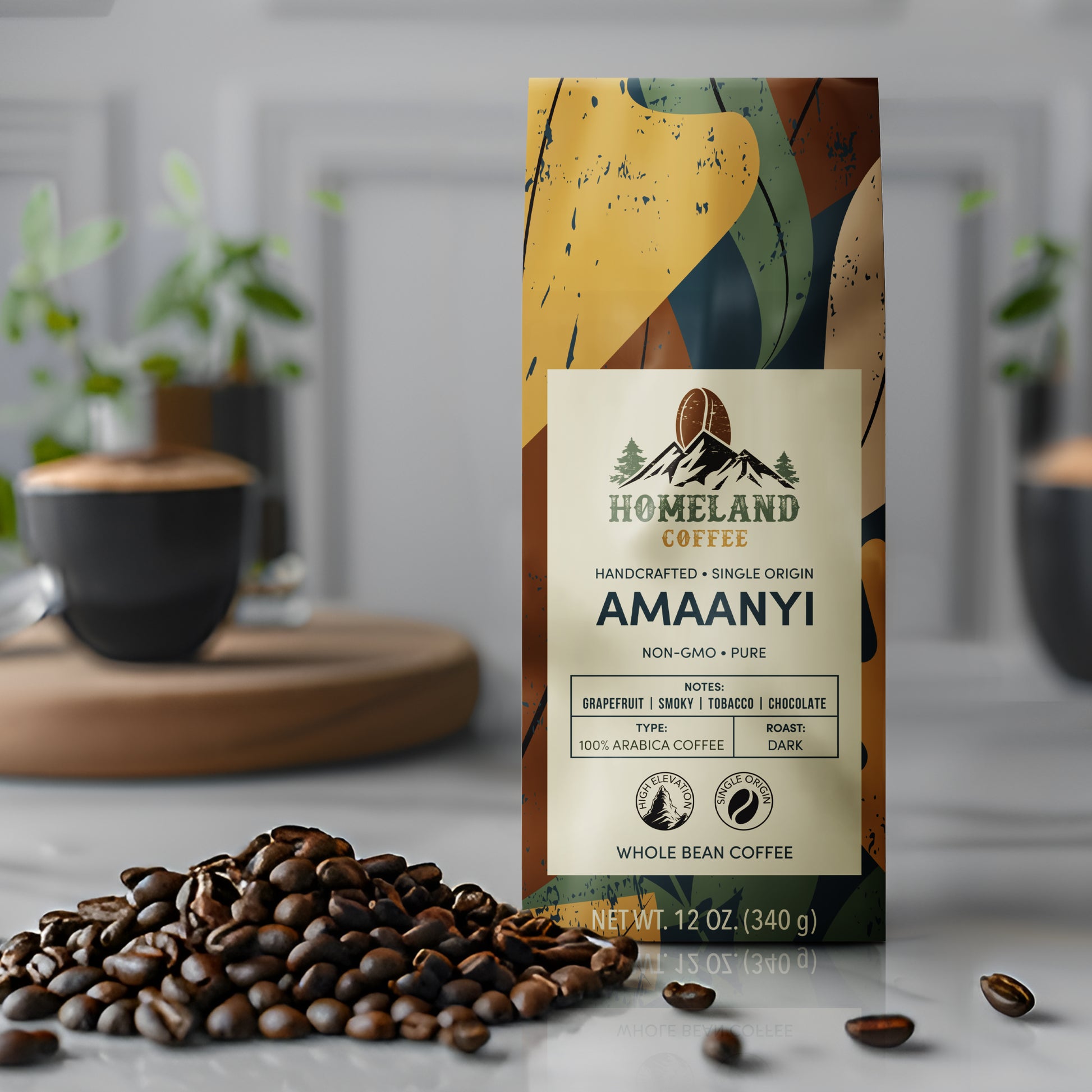 AMAANYI Dark Roast Whole Bean Coffee