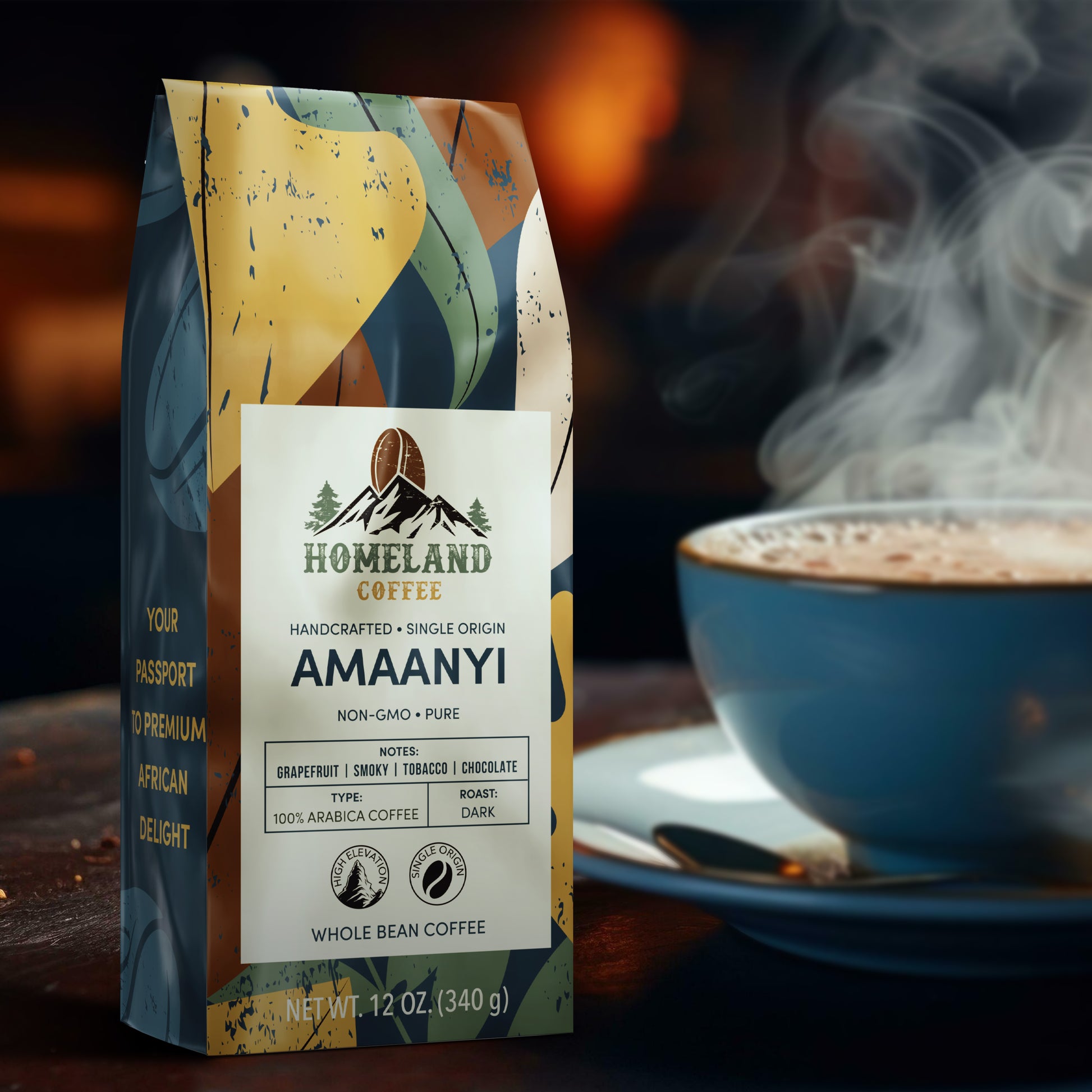 AMAANYI Dark Roast Whole Bean Coffee
