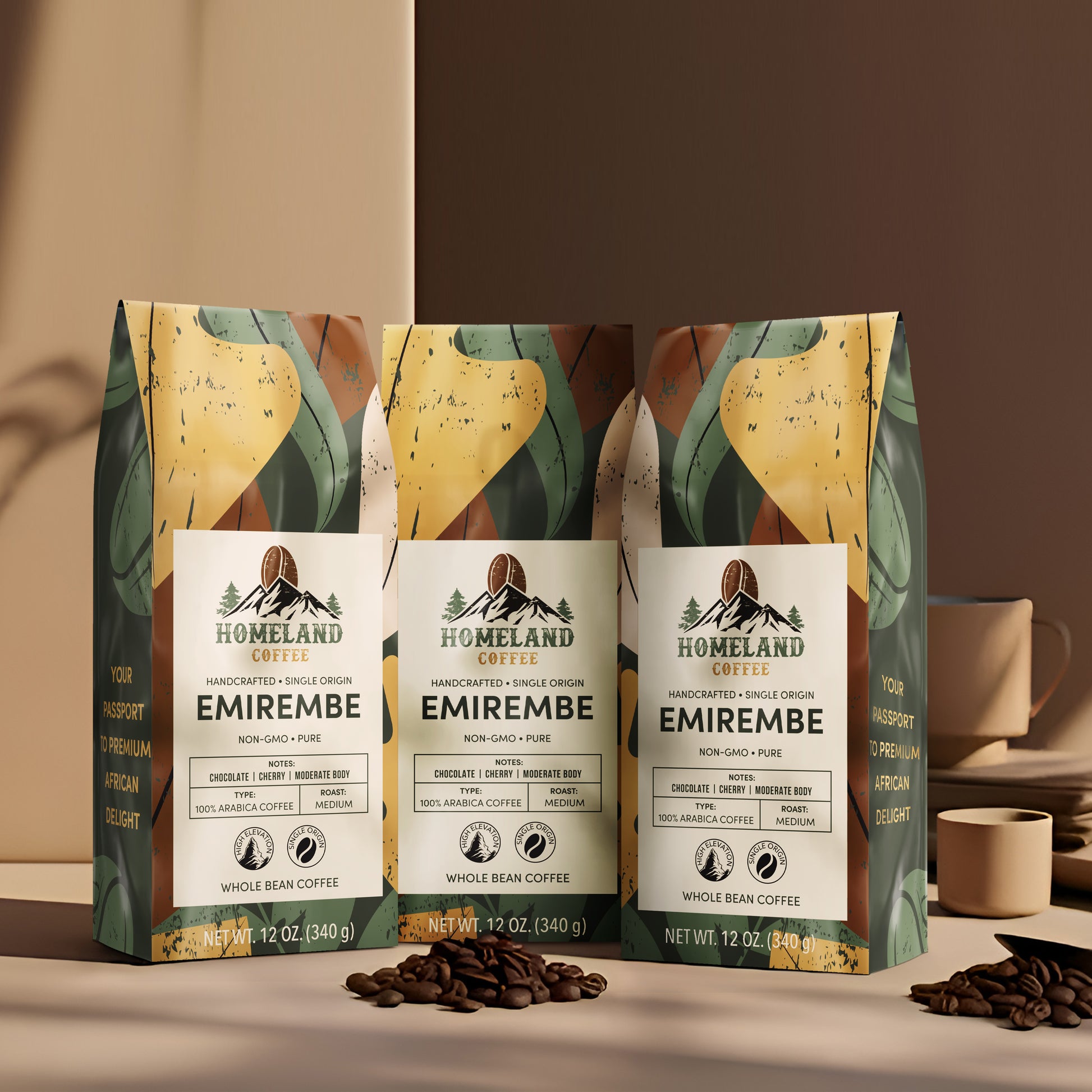 EMIREMBE Medium Roast Whole Bean Coffee