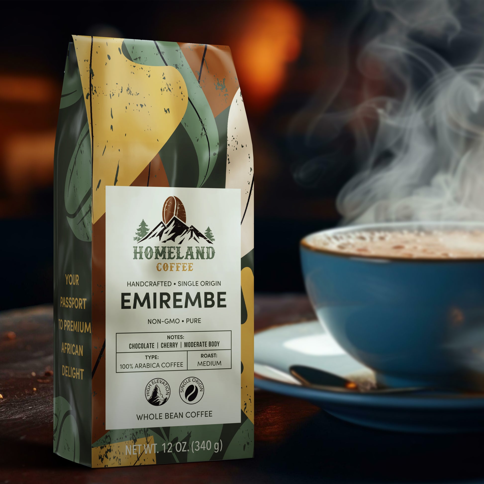 EMIREMBE Medium Roast Whole Bean Coffee