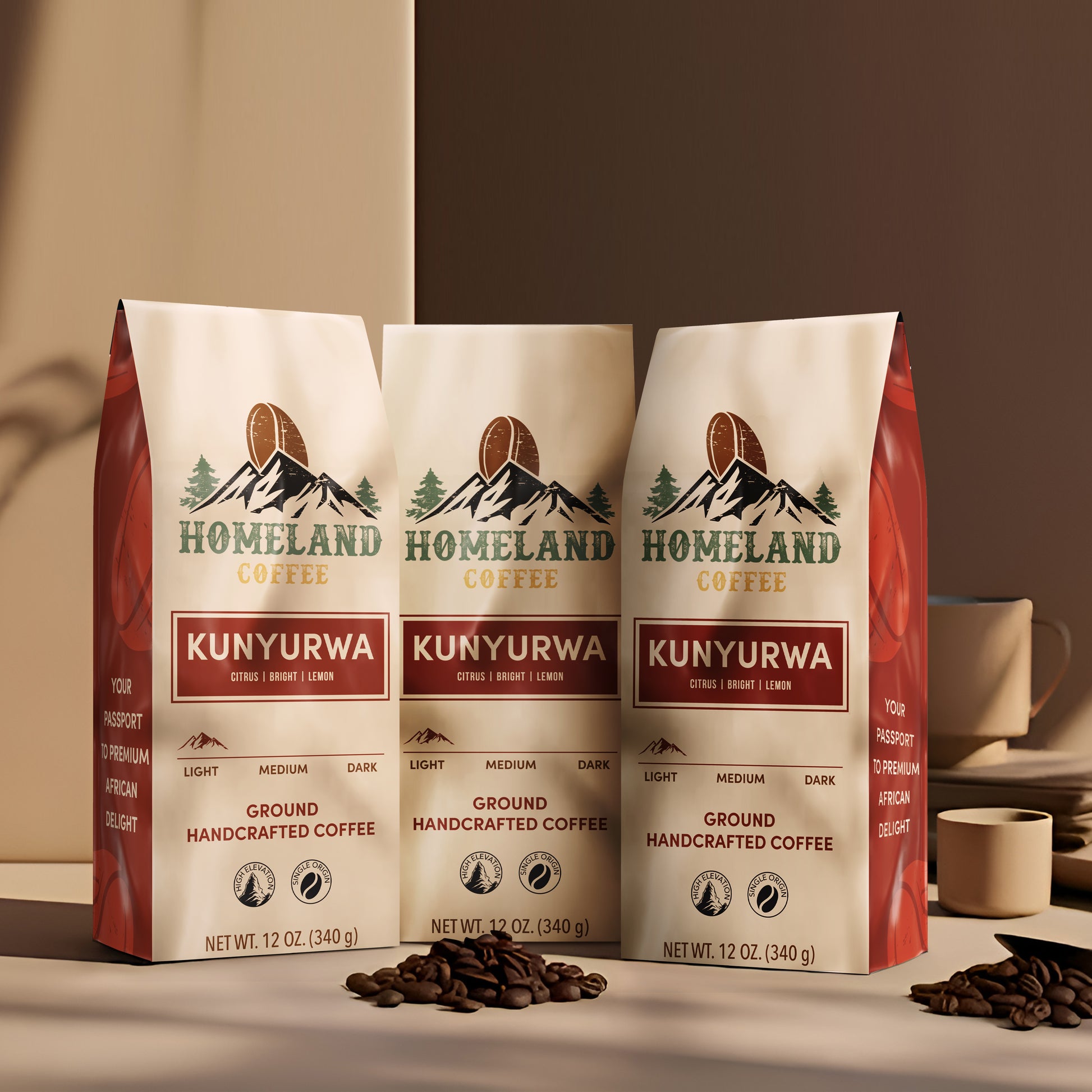 KUNYURWA Light Roast Ground Coffee
