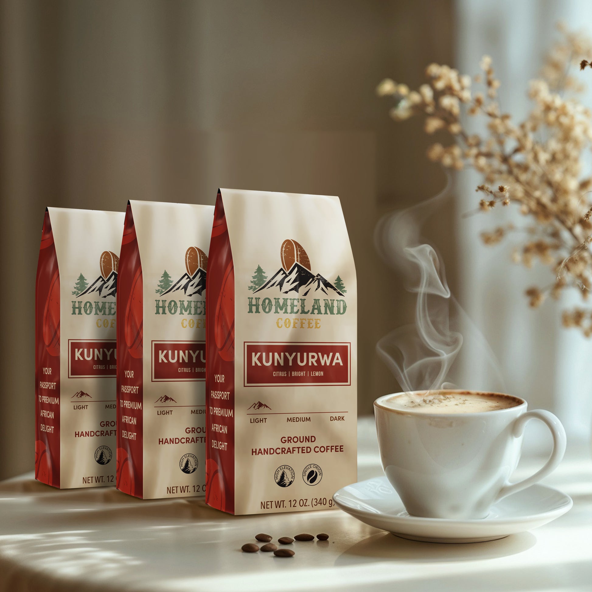 KUNYURWA Light Roast Ground Coffee