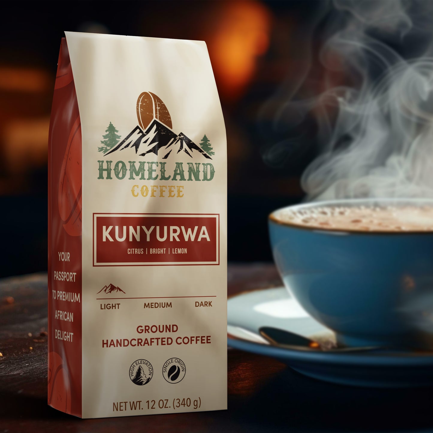 KUNYURWA Light Roast Ground Coffee