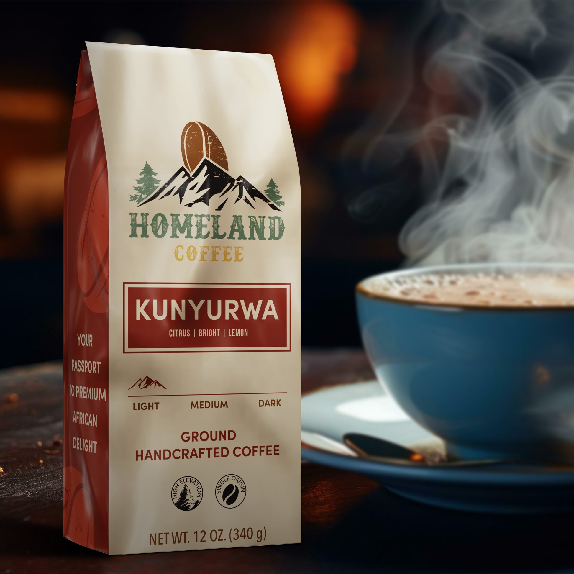 KUNYURWA Light Roast Ground Coffee