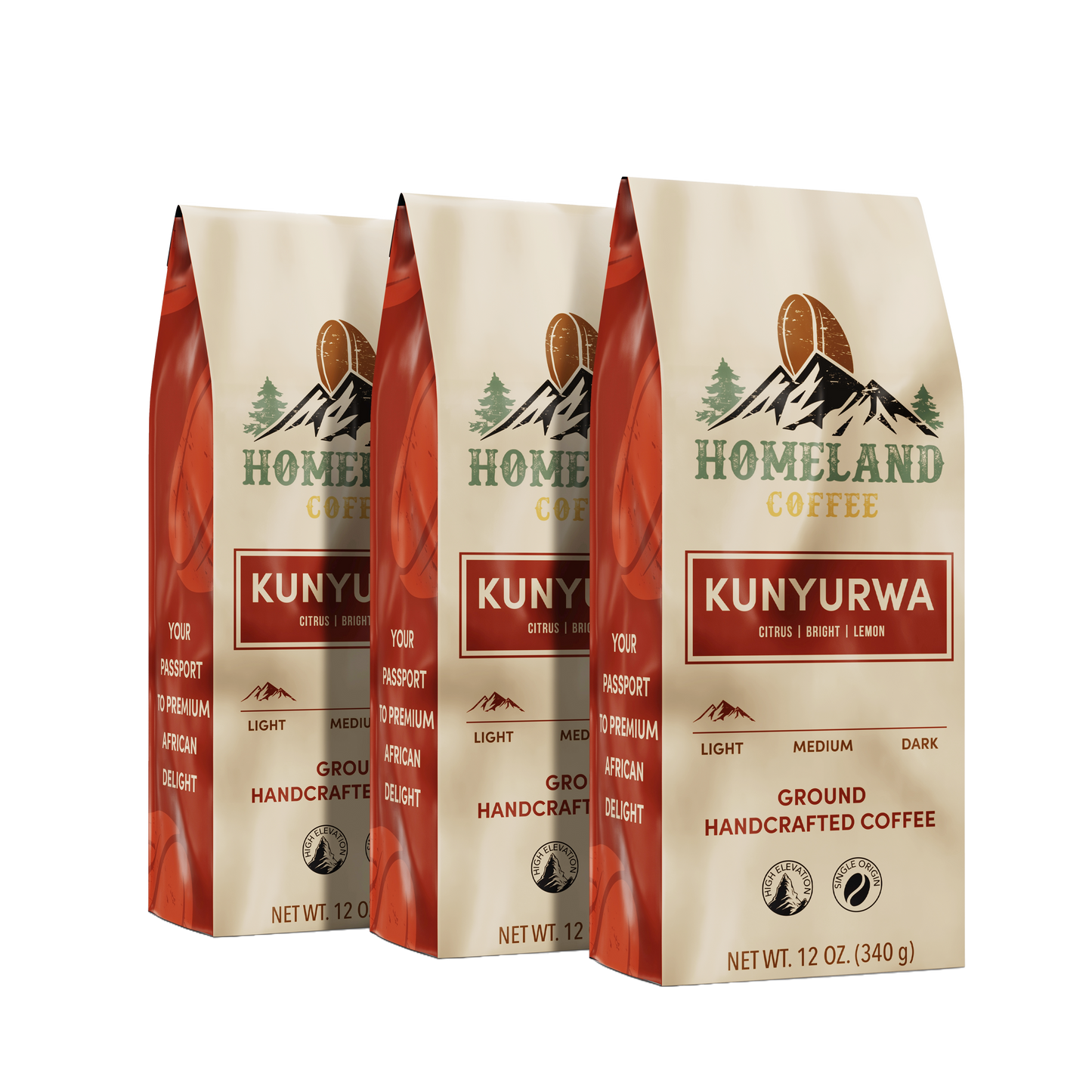 KUNYURWA Light Roast Ground Coffee
