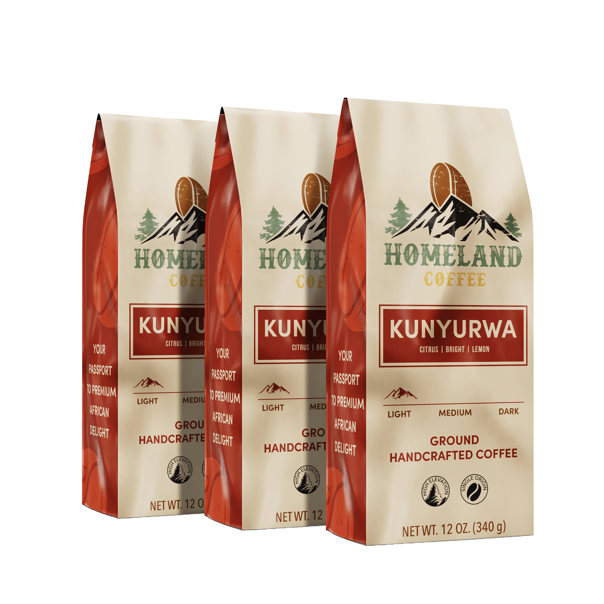 KUNYURWA Light Roast Ground Coffee