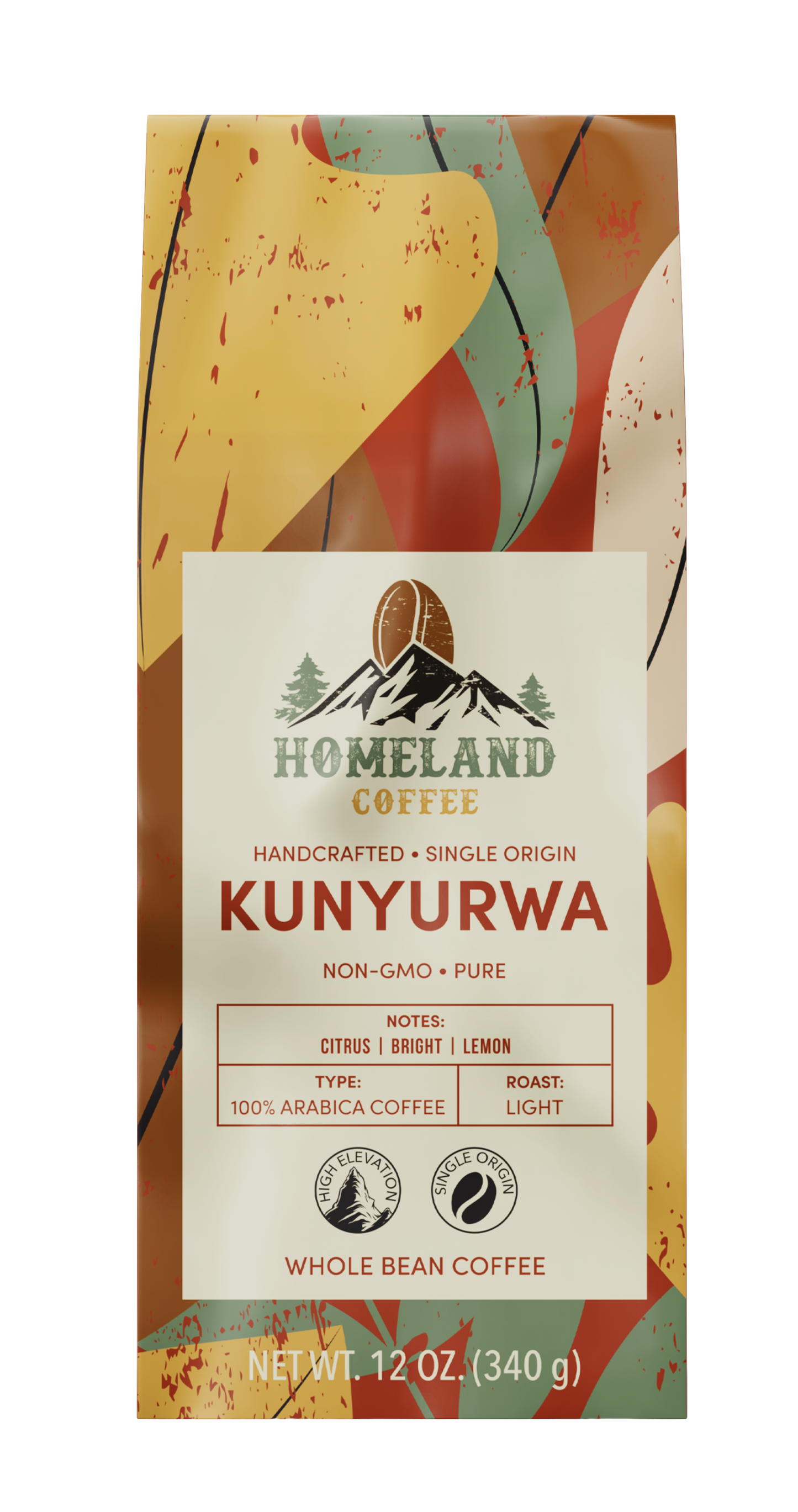 KUNYURWA Light Roast Whole Bean Coffee