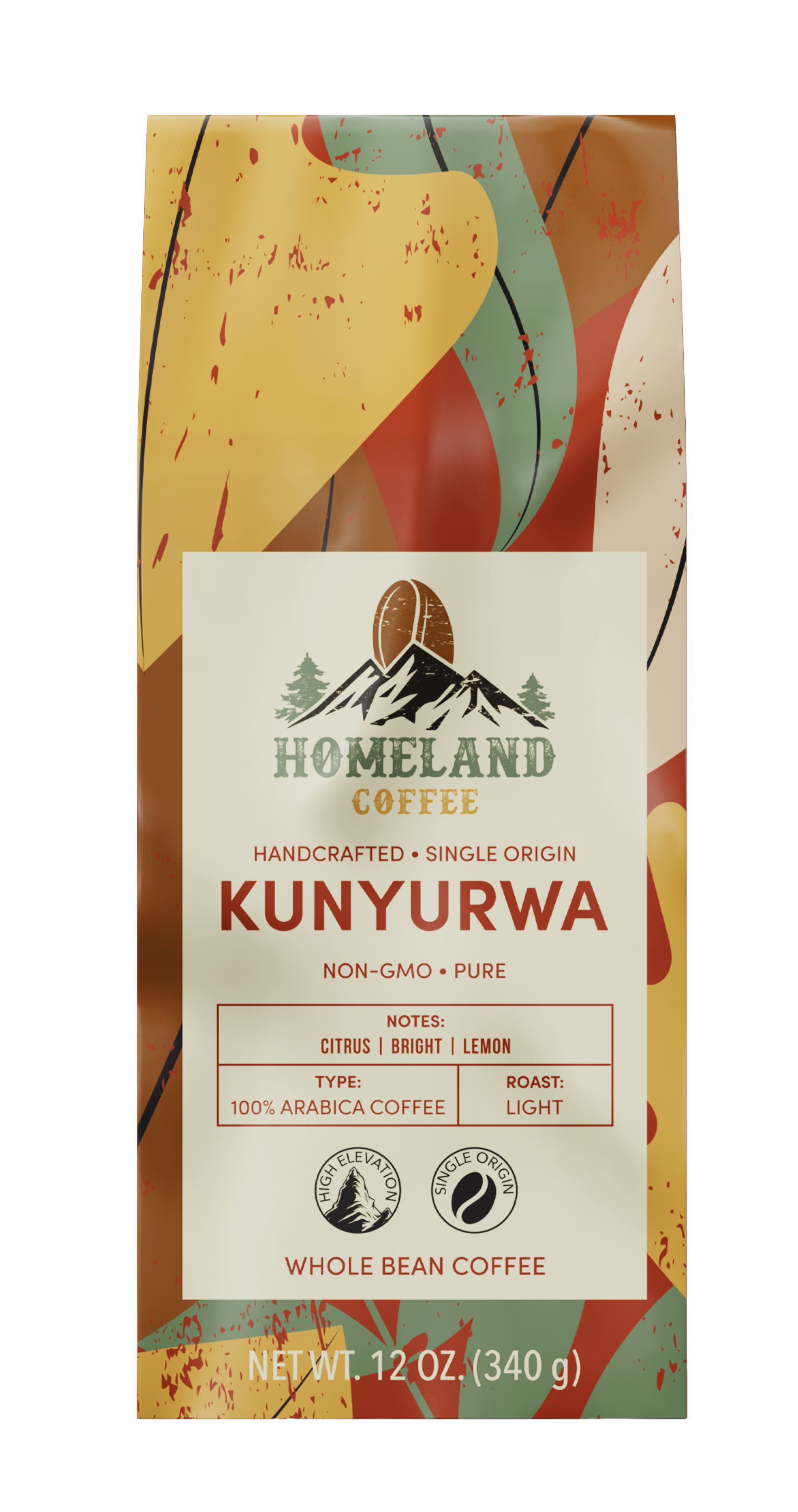 KUNYURWA Light Roast Whole Bean Coffee