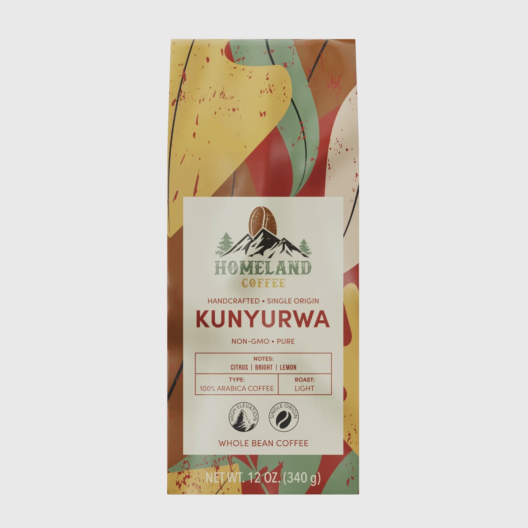 KUNYURWA Light Roast Whole Bean Coffee